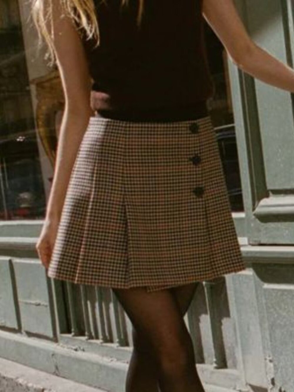 NWOT Dôen Partridge Skirt in Crawford Check